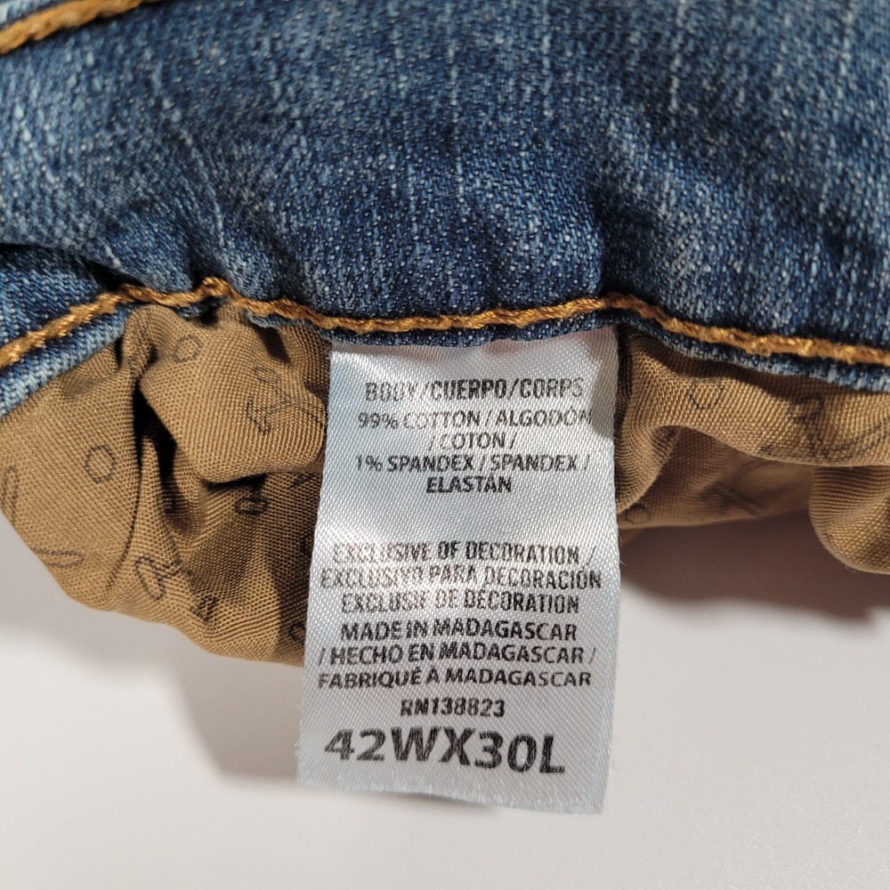 HAWX Work Gear Jeans Relaxed Fit Denim Blue Comfort Size 42x30 (40x30) - Picture 8 of 11